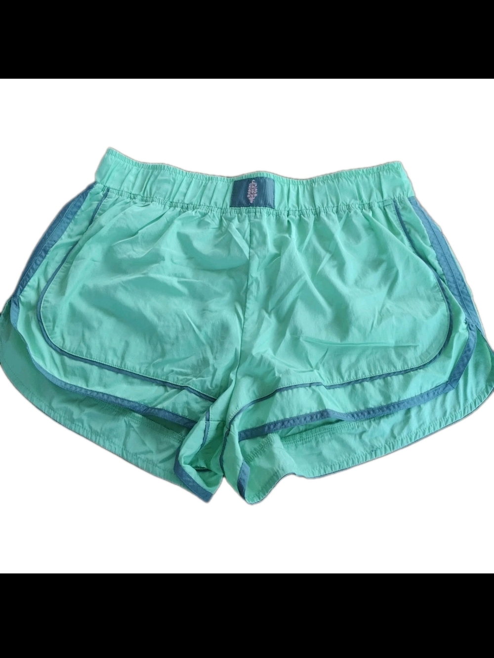 Free People Movement Shorts Women’s Size L Varsity Blues Pull On Athletic ][1177